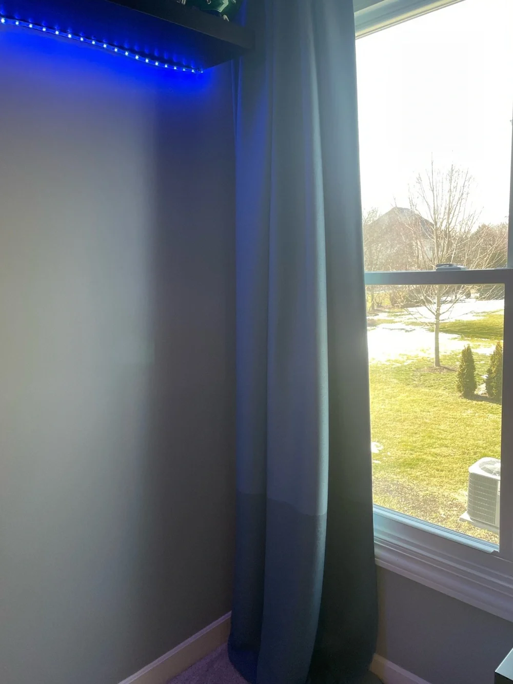 IKEA Blue/Dark Blue Blackout Curtains, 2 Panels Included 57x98”
